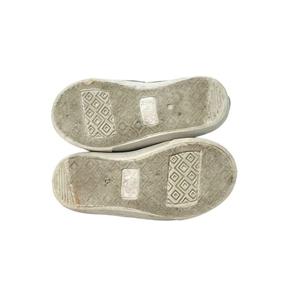 Faded Glory Girls Tan Pink Canvas Slip On Shoes Size 7 - Picture 4 of 12